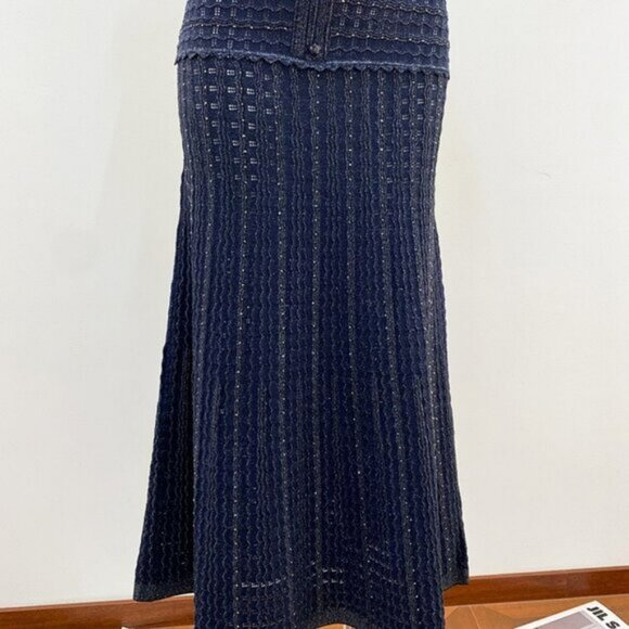 Sandro Paris Knitted Rhinestone Maxi Dress - Picture 5 of 11